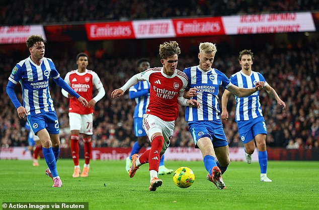 Max Dowman makes history as 15-year-old Arsenal star STARTS for the first time as wonderkid faces Brighton in Carabao Cup